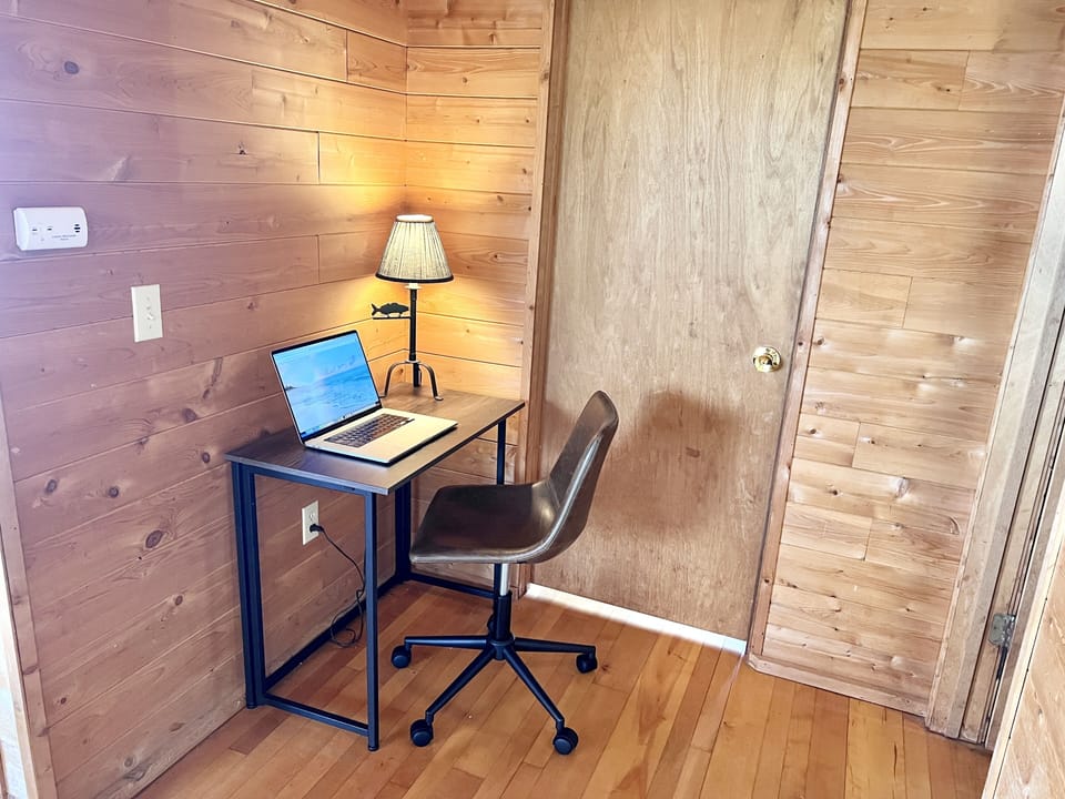 Desk with office chair