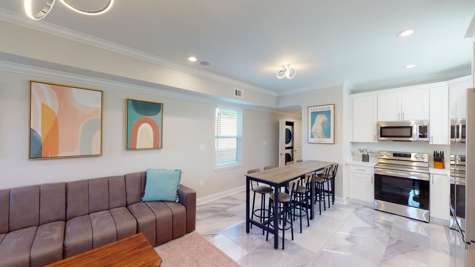 Kitchen & Dining Area- fully equipped, coffee maker, coffee, cream and sugar
