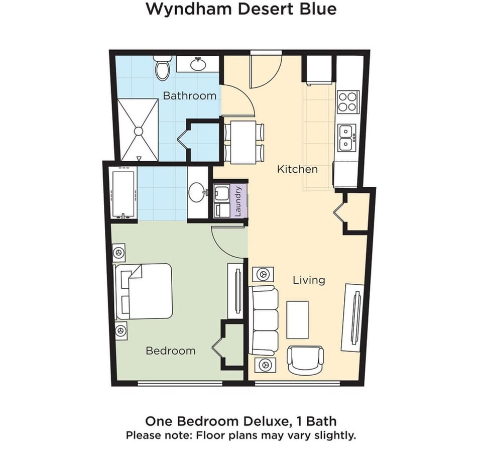 Unit may vary in layout, view, floor, and decor.