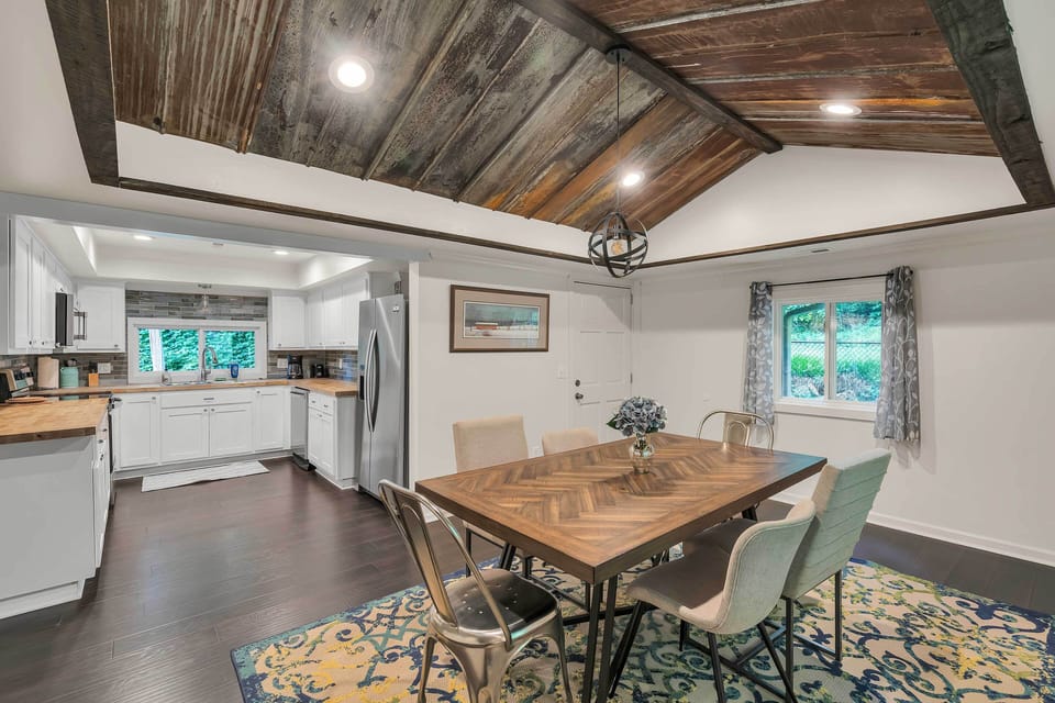 Dining Room | Single-Story Home | Dishware & Flatware Provided