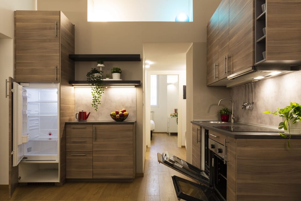 City Apartment | Private kitchen | Fridge, oven, stovetop, dishwasher
