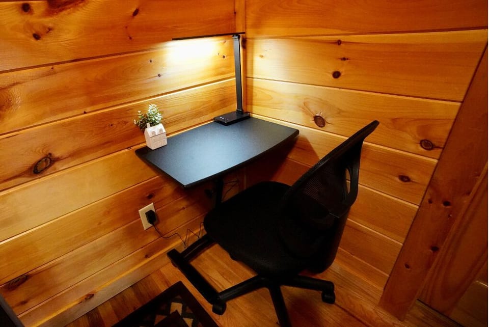UPPER LEVEL:  Loft has Desk and Chair