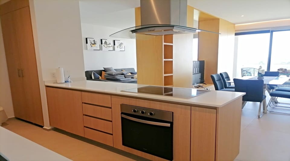 Deluxe Apartment | Private kitchen | Full-size fridge, dishwasher, cookware/dishes/utensils