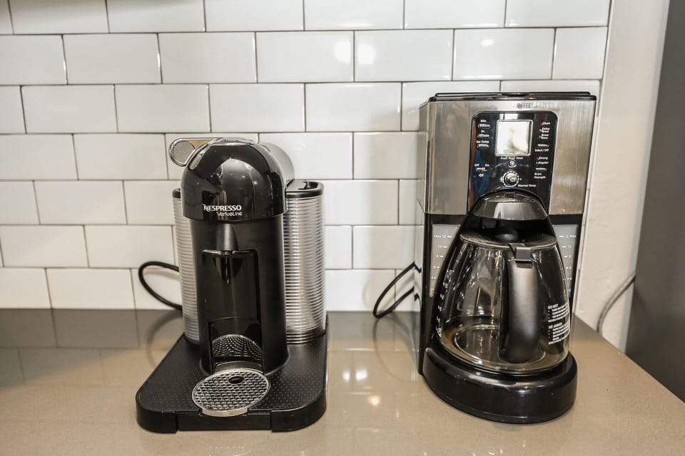 Nespresso and coffee maker available - Just bring your favorite pods/coffee!