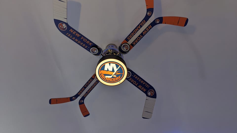 NY Islanders ceiling fan