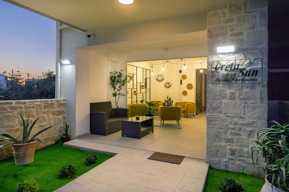 Creta Sun,102 Luxury Studio, Welcoming Lobby