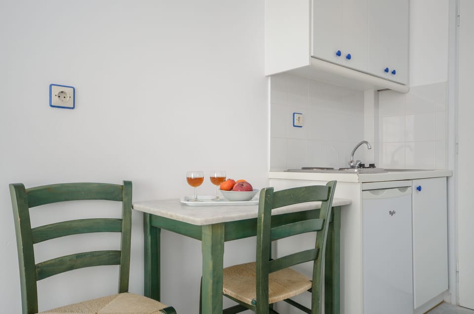 Studio, 2 Twin Beds, Private Bathroom | Private kitchen | Fridge, cookware/dishes/utensils, cleaning supplies