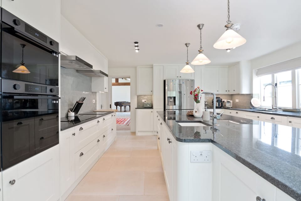 Family House, Multiple Beds | Private kitchen | Full-size fridge, microwave, oven, stovetop