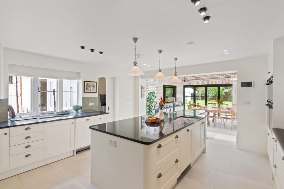 Family House, Multiple Beds | Private kitchen | Full-size fridge, microwave, oven, stovetop