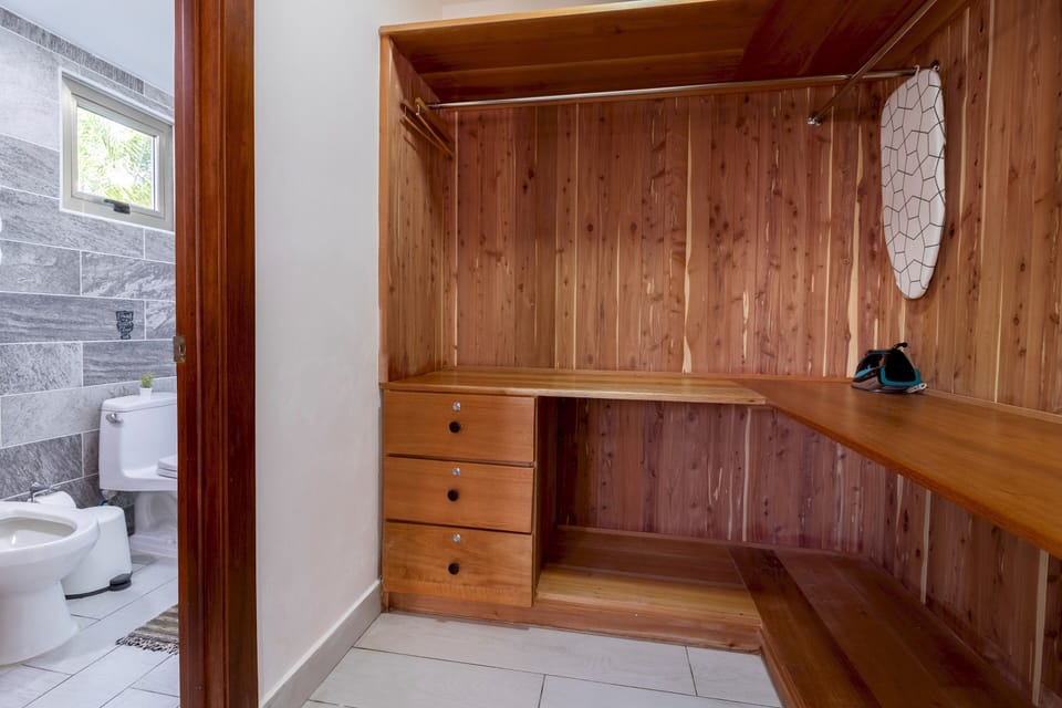 To make your stay comfortable, there will be a wardrobe in the bedroom.