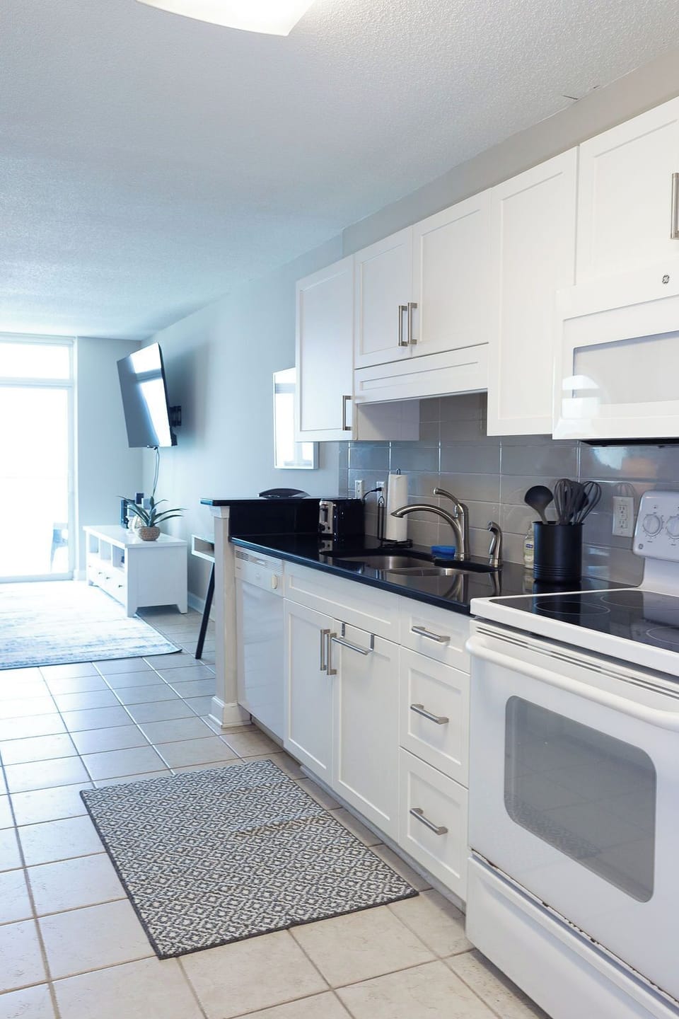 Kitchen with Pots, Pans, Dishes, Glassware, Flatware, Utensils, etc