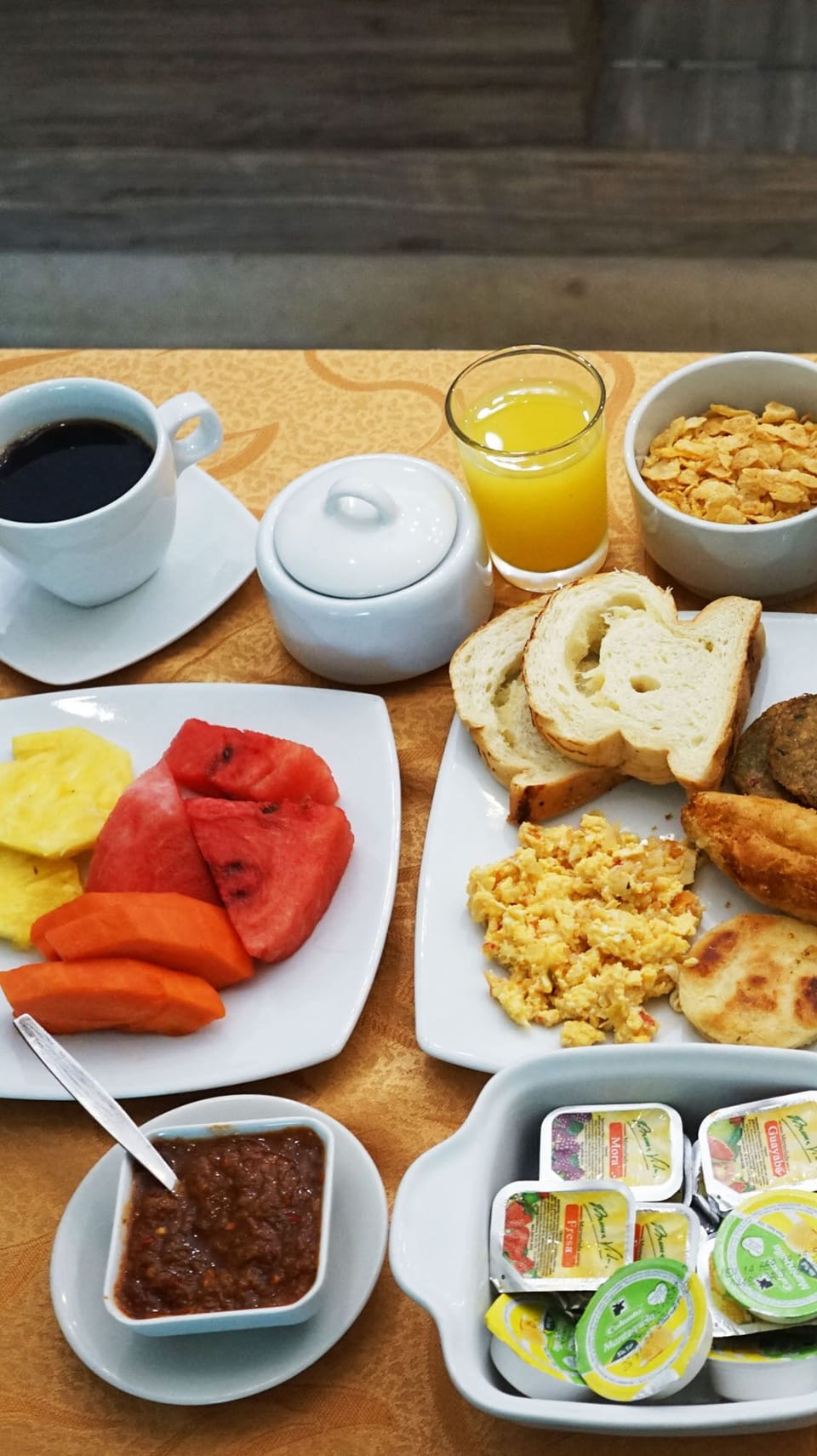 Free buffet breakfast