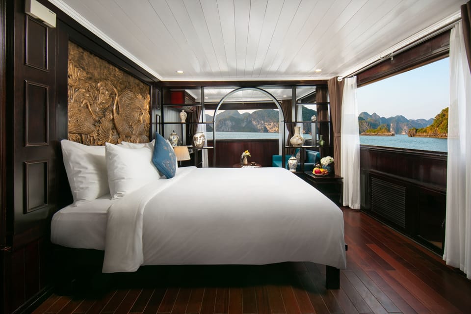 Grand Double Room, Bay View | Premium bedding, minibar, in-room safe, individually decorated