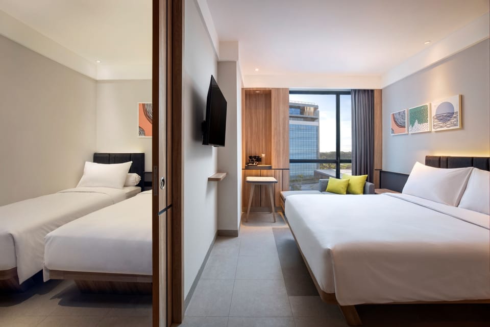 Family Room, Multiple Beds | In-room safe, desk, laptop workspace, soundproofing