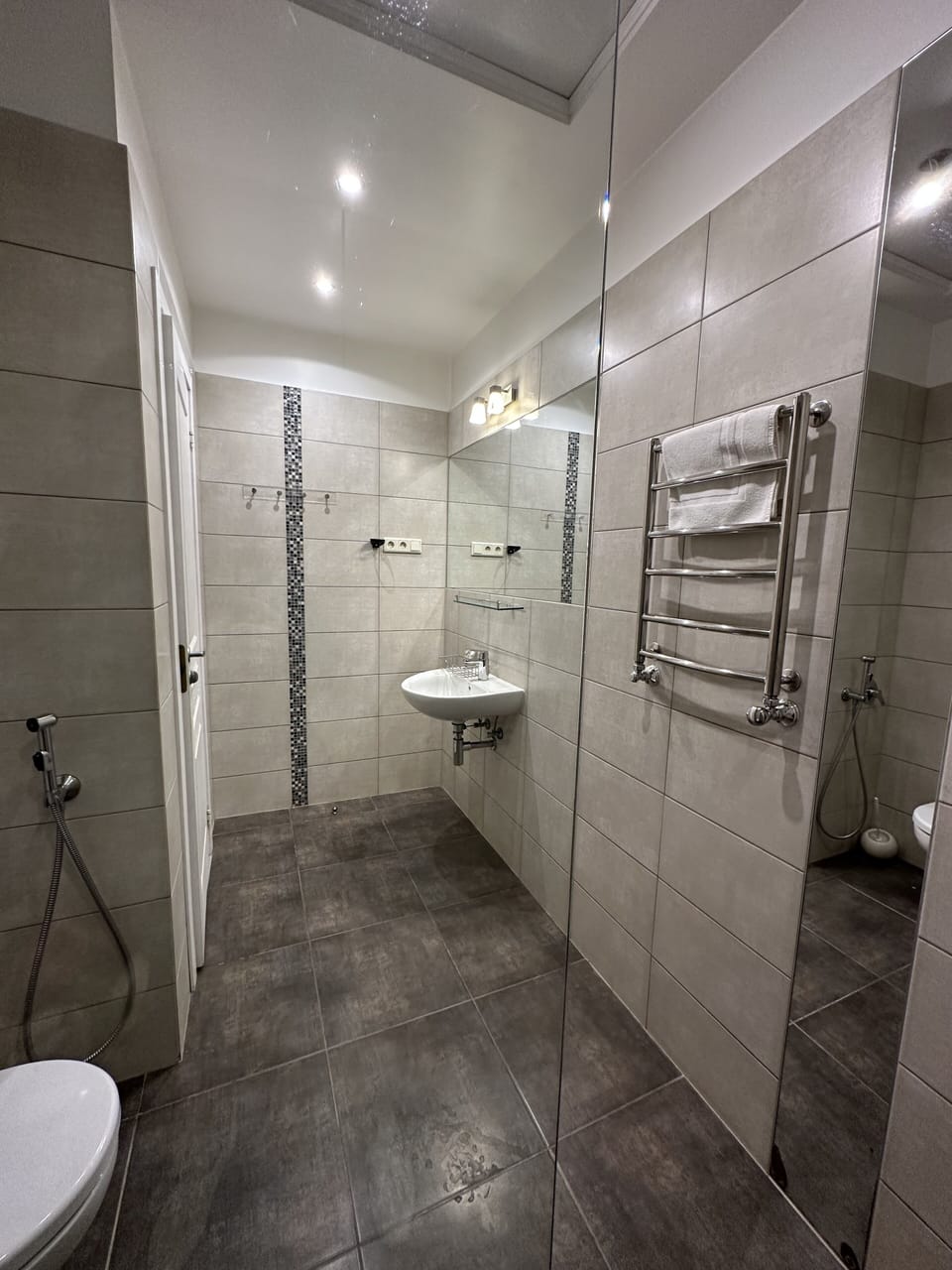Deluxe Double Room | Bathroom | Hair dryer, towels, soap, toilet paper