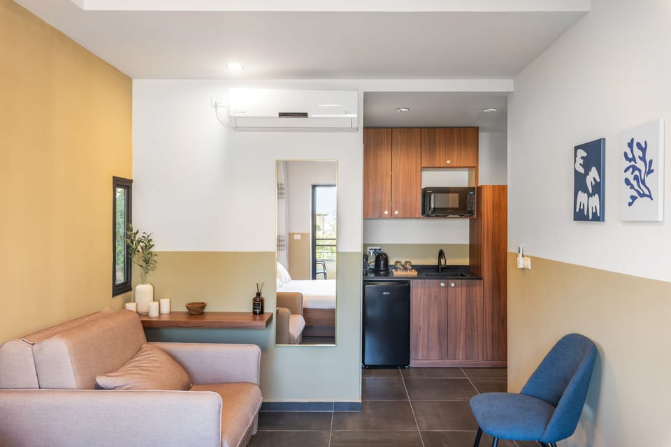 Room, 1 Queen Bed with Sofa bed, Balcony, Garden View | 1 bedroom, desk, laptop workspace, soundproofing
