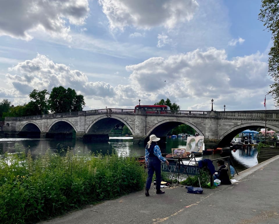 Richmond bridge from riverside 