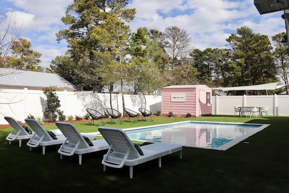 Plenty of seating to enjoy the sun!