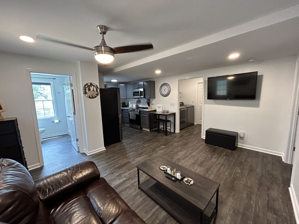 Living and kitchen