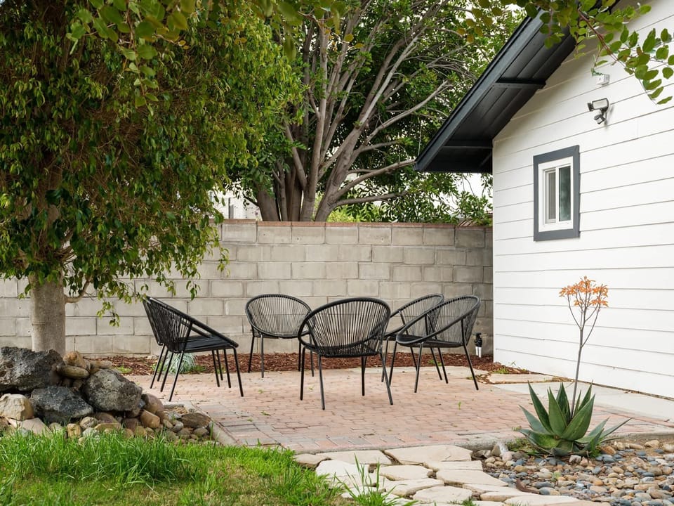 Backyard | Outdoor Seating for Six | Taken before firepit was purchased
