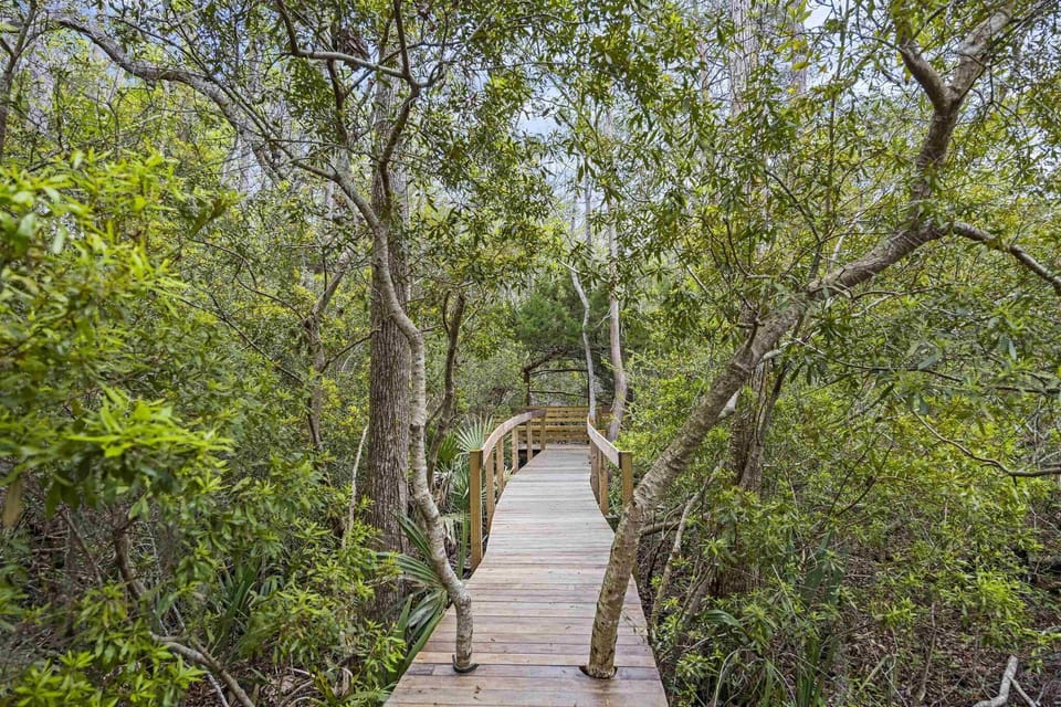 Private boardwalk across the marsh to South Causeway. The beach is .6 mi away.