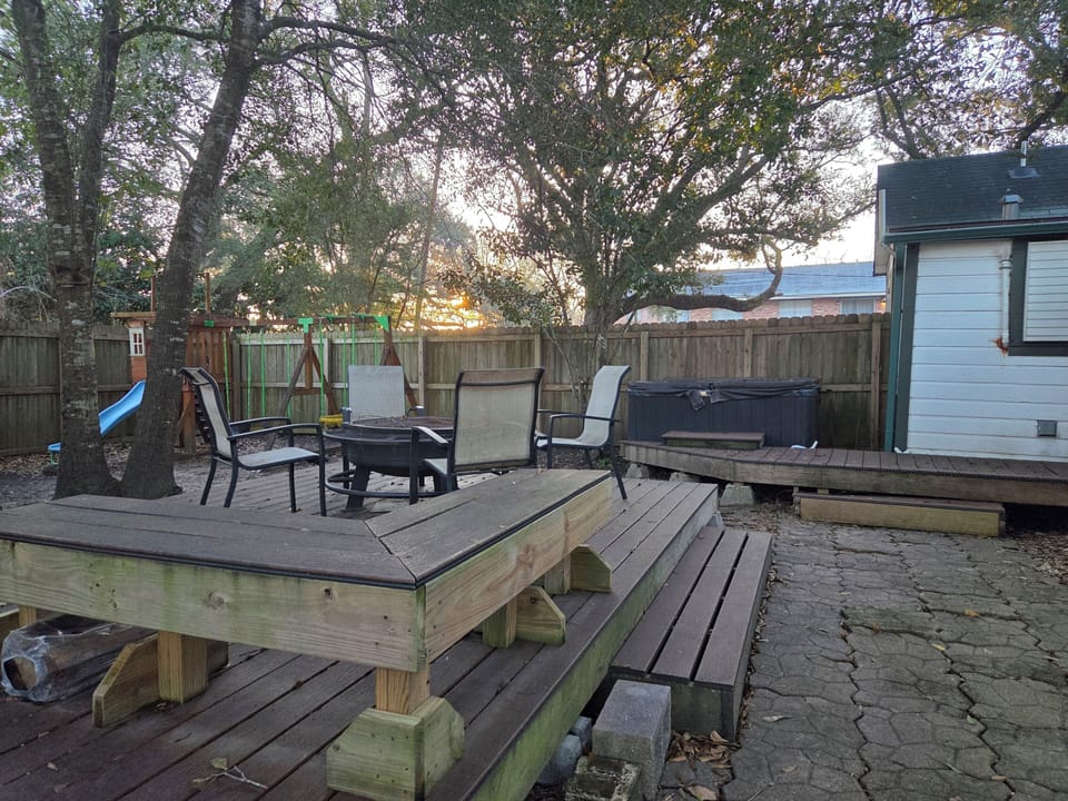 Great memories will be created here in the tranquil backyard