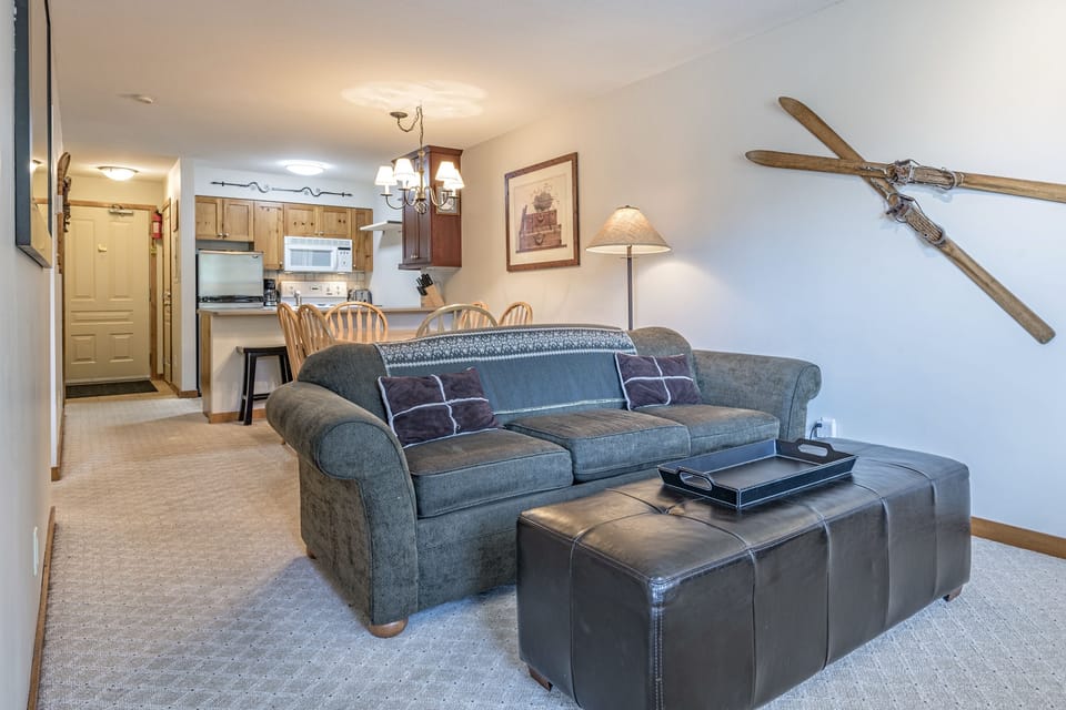 Living Room with Gas Fireplace 