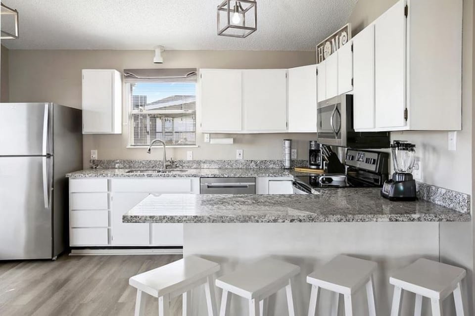 Bright kitchen.