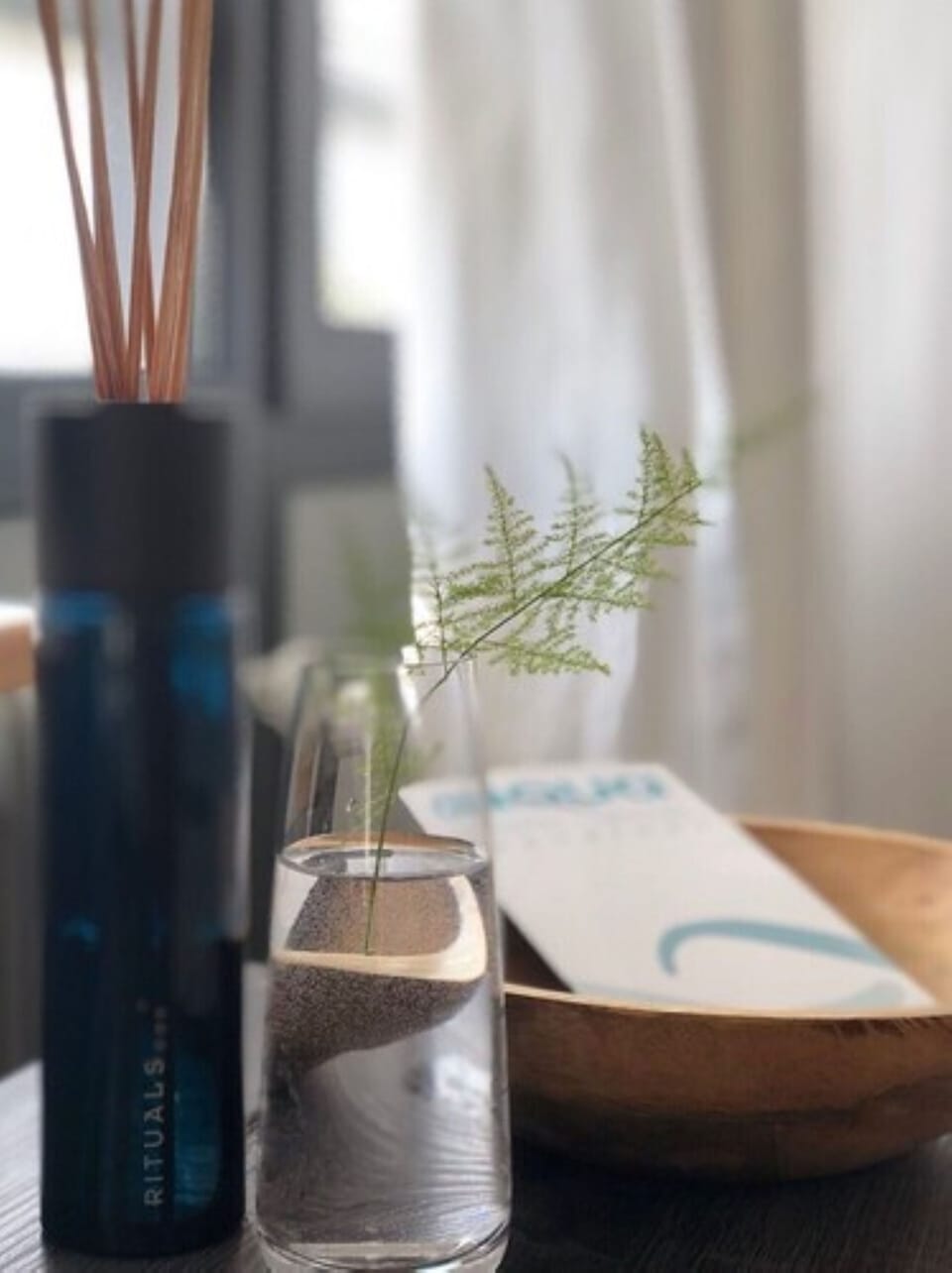 Individually decorated, individually furnished, desk, laptop workspace