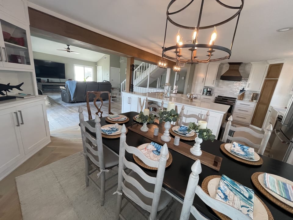 Open dining area.