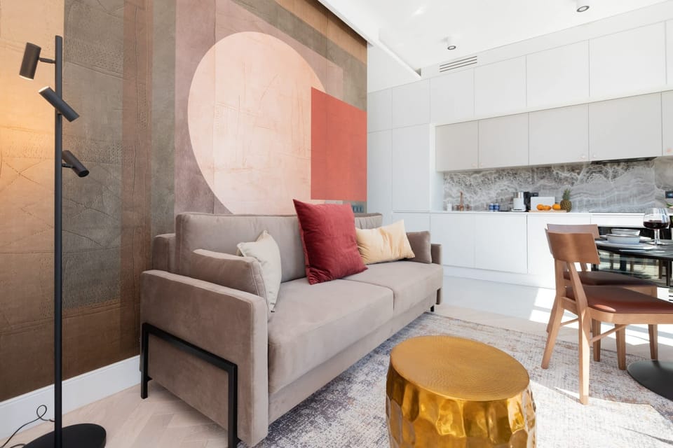 Unwind on the comfortable sofa that can be converted into double bed.
