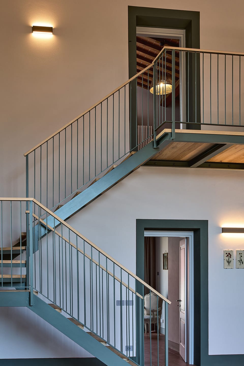 Staircase leading to the first floor
