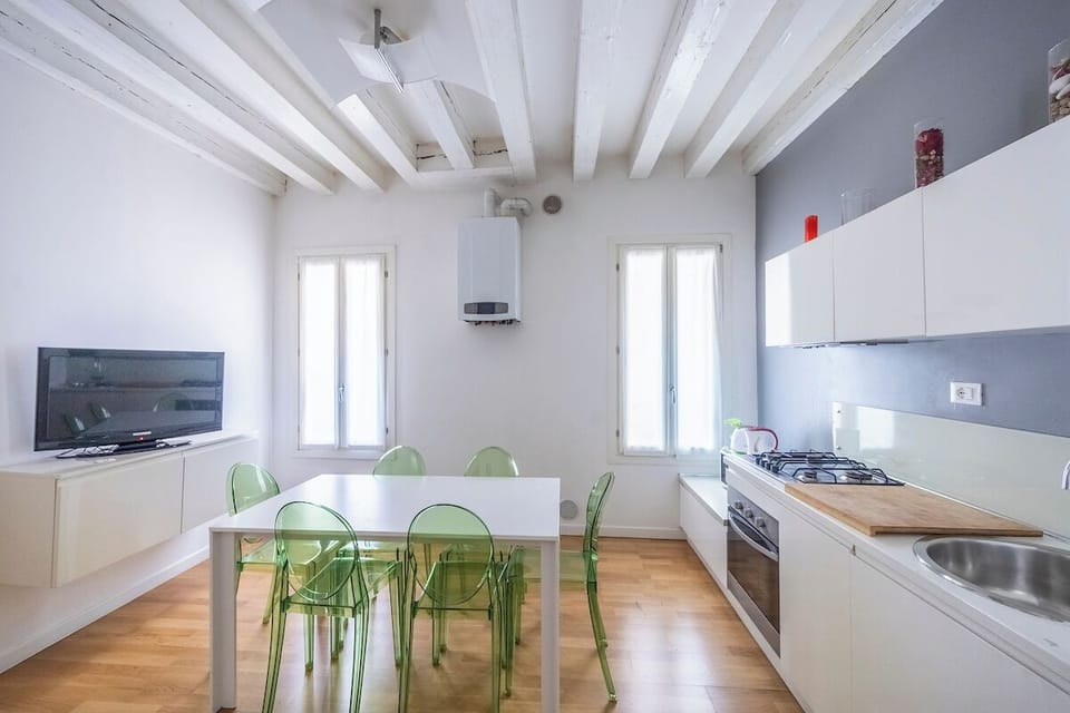 Apartment | Private kitchen | Full-size fridge, microwave, oven, stovetop
