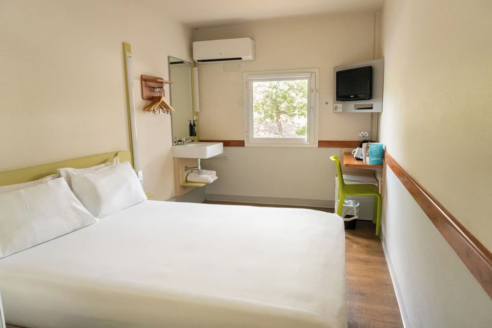 Desk, soundproofing, iron/ironing board (on request), WiFi (free)