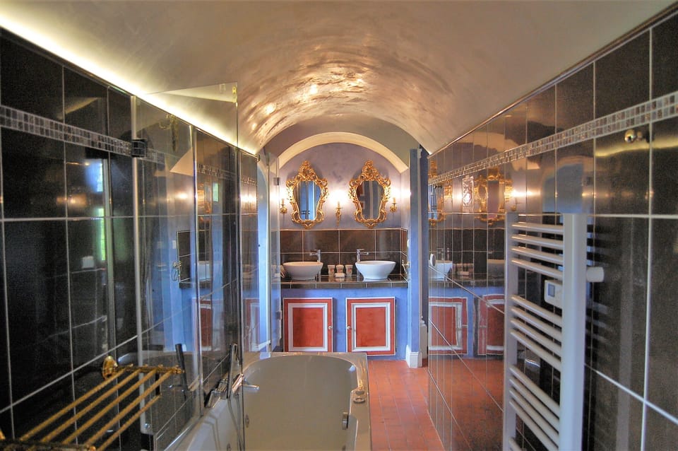 Deluxe Room | Bathroom | Combined shower/tub, jetted tub, hydromassage showerhead