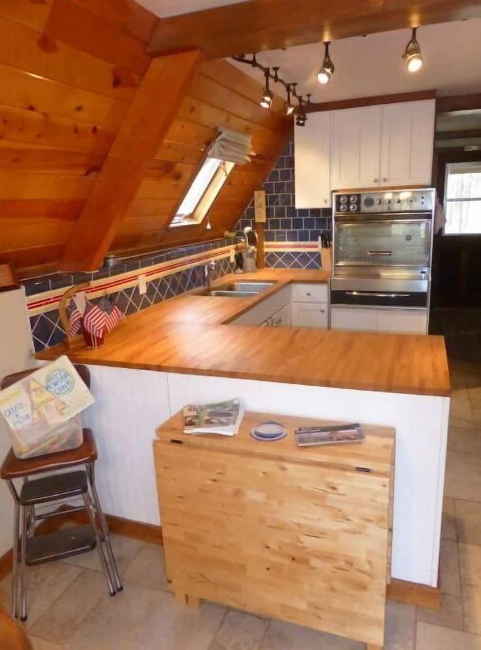 Small - but efficient - kitchen - has all equipment for gourmet meal prep!
