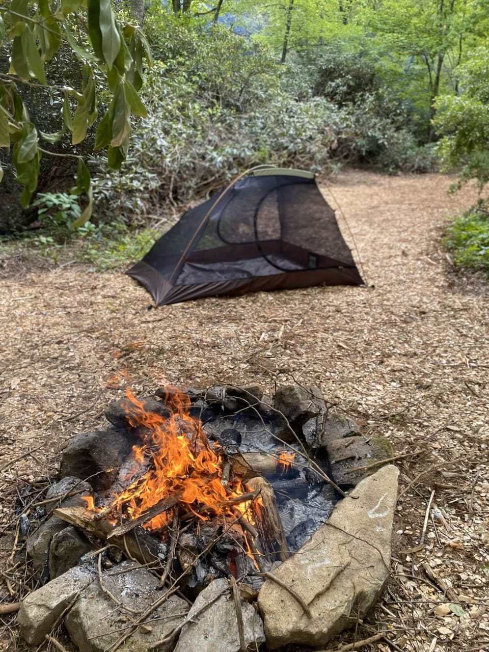 Rock fire ring