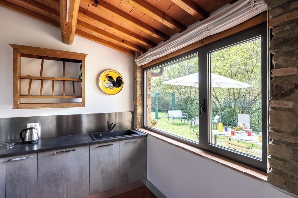 Villa | Private kitchen | Espresso maker, coffee/tea maker, full-size fridge, oven