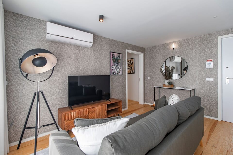 Our living area counts with a flat screen TV, as well as an AC unit, for your entertainment and convenience #lovelystay