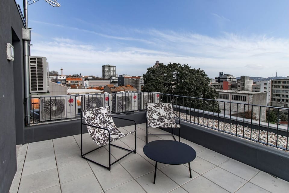 Enjoy the stunning city view from our terrace, furnished with comfortable chairs for you to relax and soak in the scenery #stunning #relax