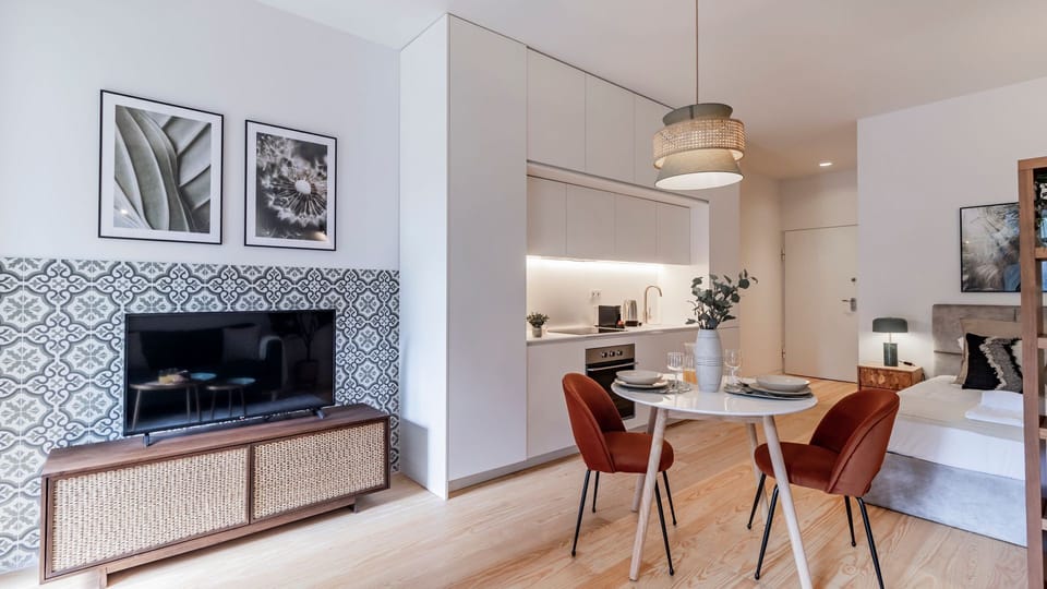 Functional and stylish, this kitchenette offers everything you need to whip up a culinary masterpiece! #cooking #kitchen