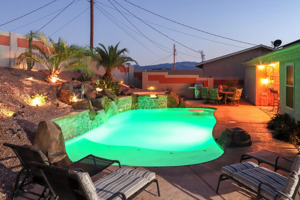 Poolside at Night