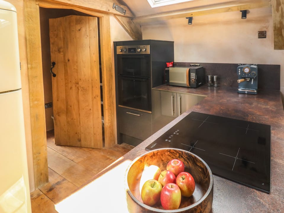 Fridge, dishwasher, electric kettle, toaster