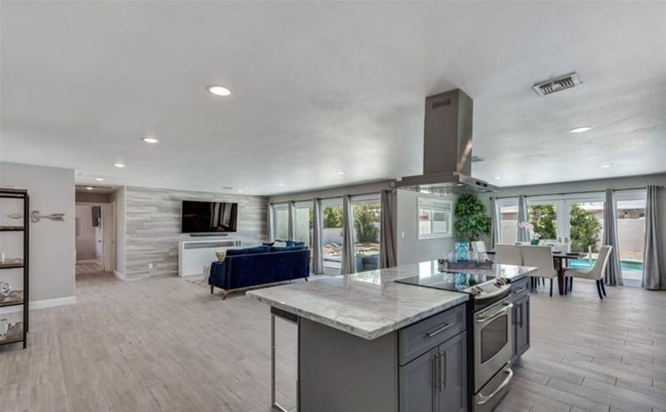 Kitchen living and dining area