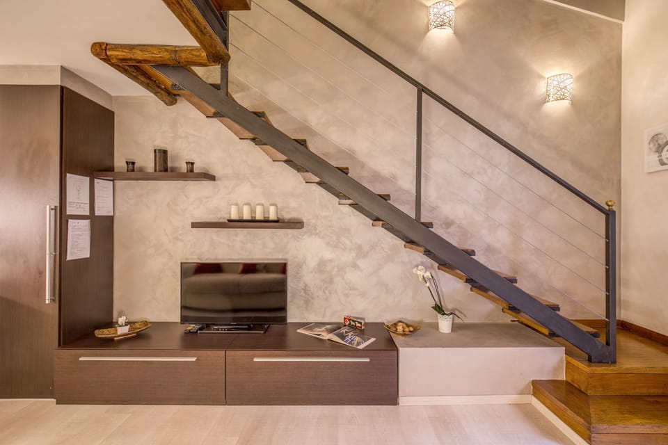Apartment, 1 Bedroom, Terrace | Living area | Flat-screen TV