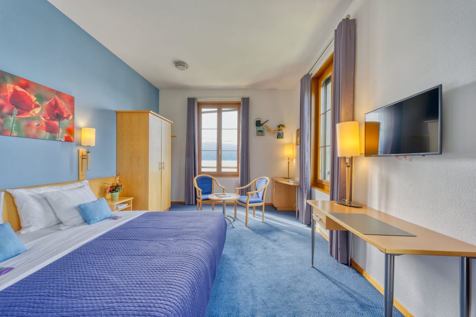 Superior Double or Twin Room, Lake View | Minibar, in-room safe, desk, blackout drapes