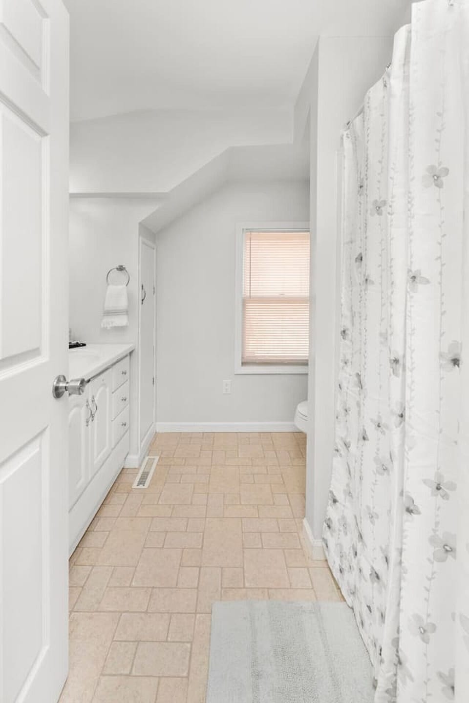 Enjoy the full master bathroom, with walk-in shower there on the right.