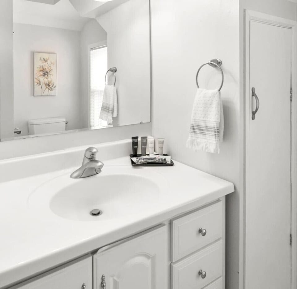 The beautiful master bathroom!