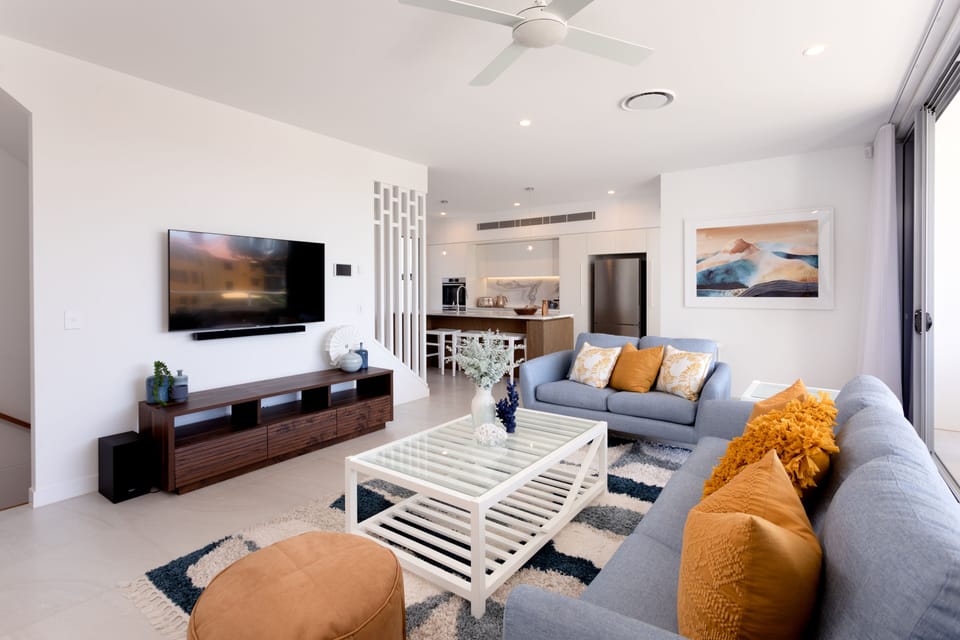 Luxury Villa | Living area | 50-inch Smart TV with digital channels, TV
