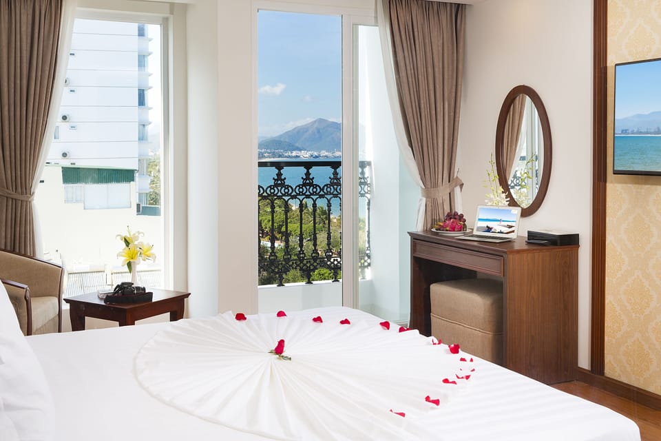 Deluxe Room, Balcony, Partial Sea View | View from room